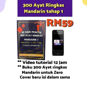Buku Mandarin 300 ayat ringkas Tahap 1